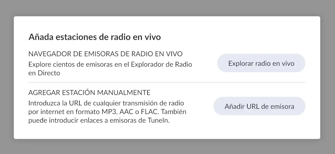 Roon - online radio